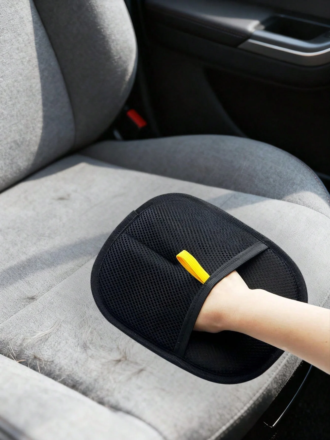 فرشاة تنظيف الشعر الداخلية للسيارة - قفاز مزيل شعر الحيوانات الأليفة الكهروستاتيكي مزدوج الجوانب، فرشاة لينت لاصقة قابلة لإعادة الاستخدام لمقاعد السيارة والأريكة، #2