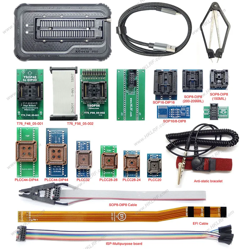 In stock T76 Programmer +14adapter & SPI SAM EFI Ribbon Cable ROM Debug Connector Tool