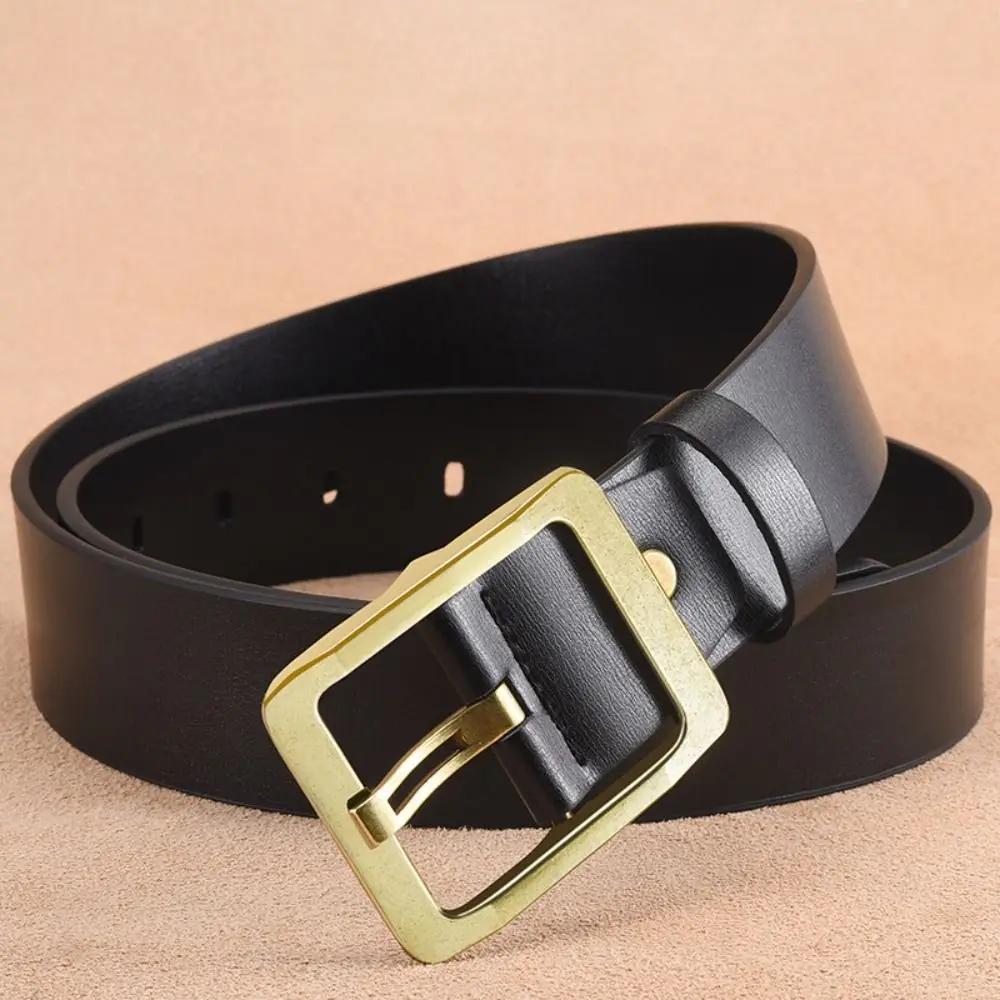 

Fashion Business Leather Belt Luxury Design Casual Waist Strap Versatile Pin Buckle Waistband For Man