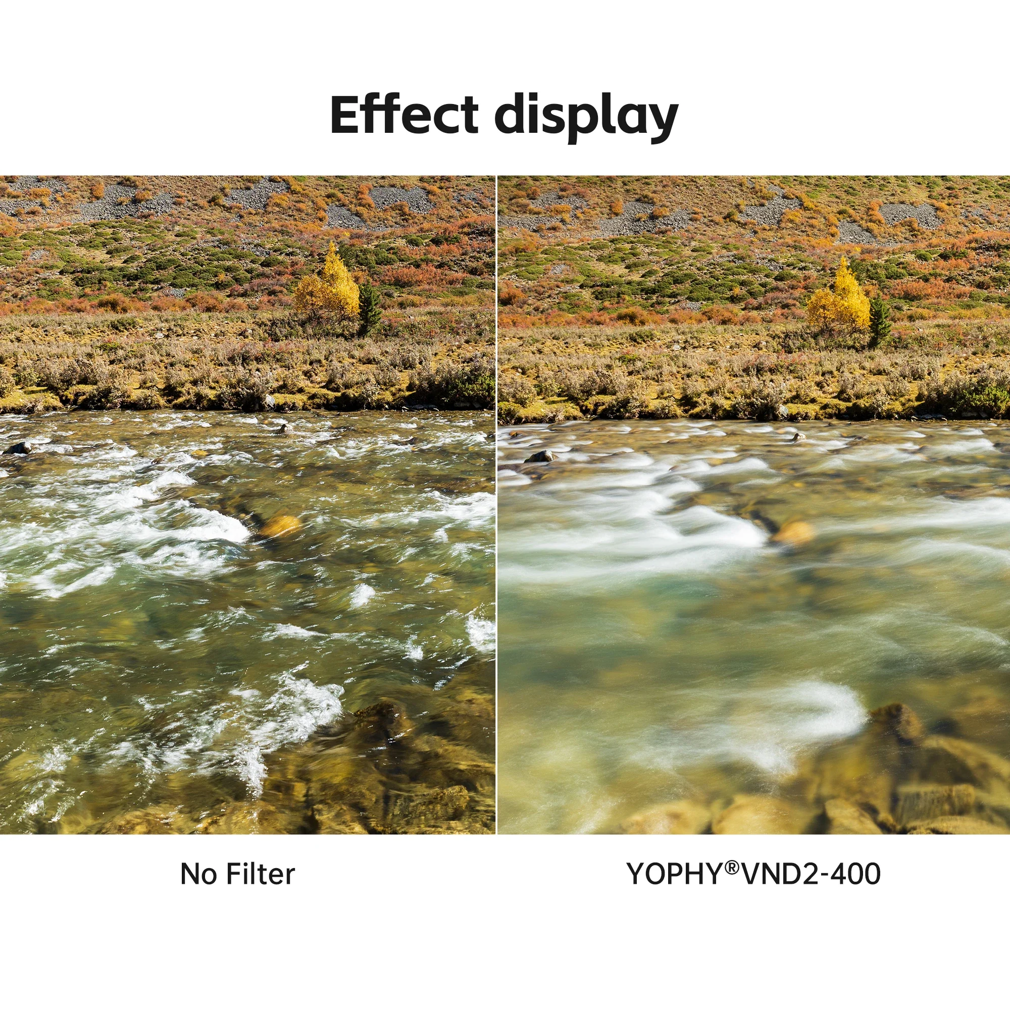 YOPHY مرشح ND2-ND400 ND متغير متعدد الطبقات مطلي بكثافة محايدة، لعدسة 37/40.5/43/46/49/52/55/58/62/67/72/77/82 مم