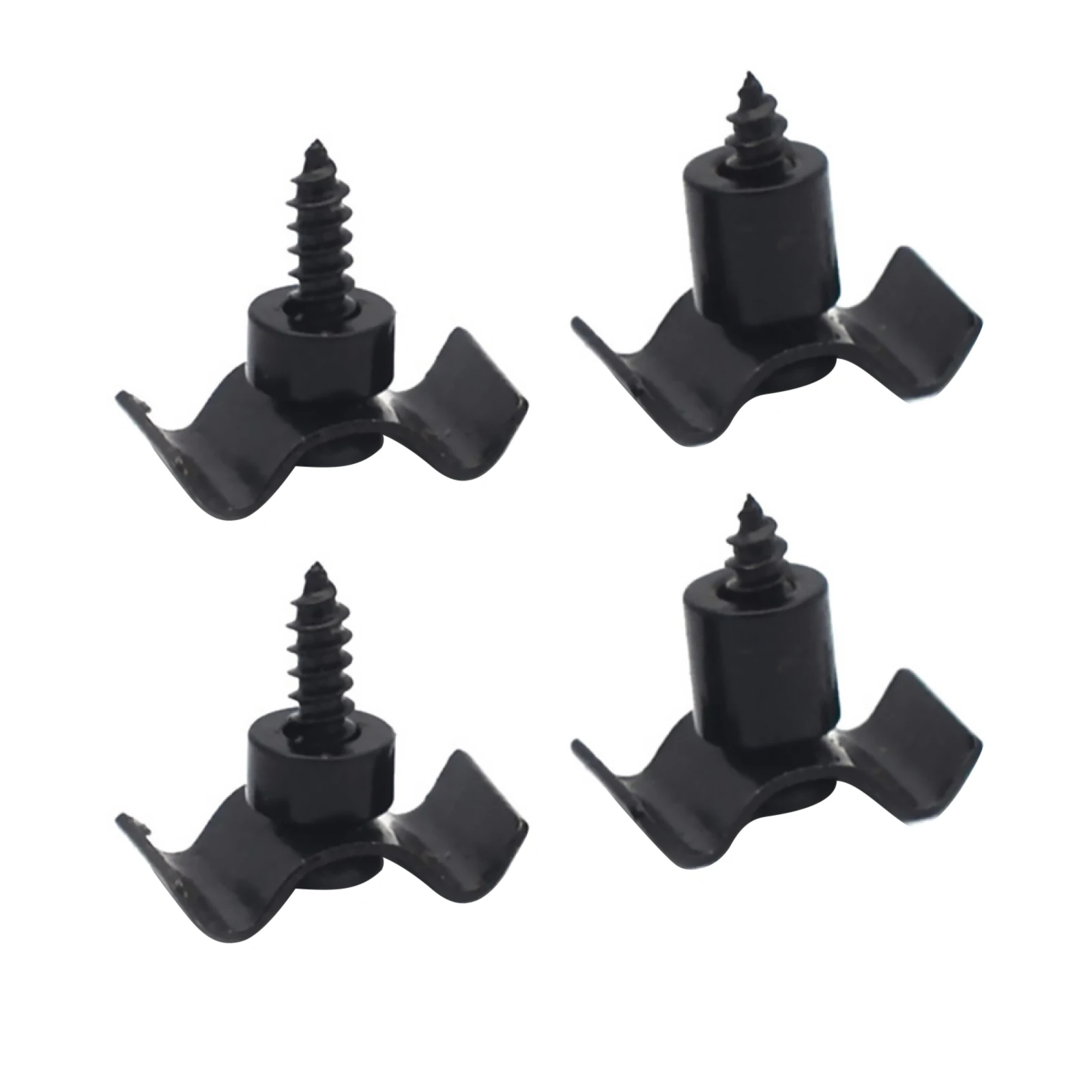 

2Set/4Pcs Black Guitar String Trees Retainer Guides for Fender ST SQ Series Electric Guitar Bass w/ Screws Guitar Accessory