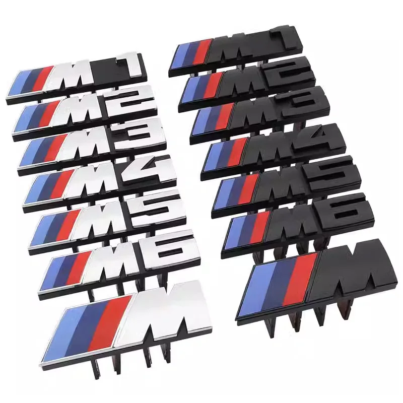 

1Pcs 7.3cm 9cm M Logo 3D ABS Car Styling Front Grille Badge Emblem Accessory For BMW Performance E60 E36 E90 X2 X1 X3 X5 E46 M3