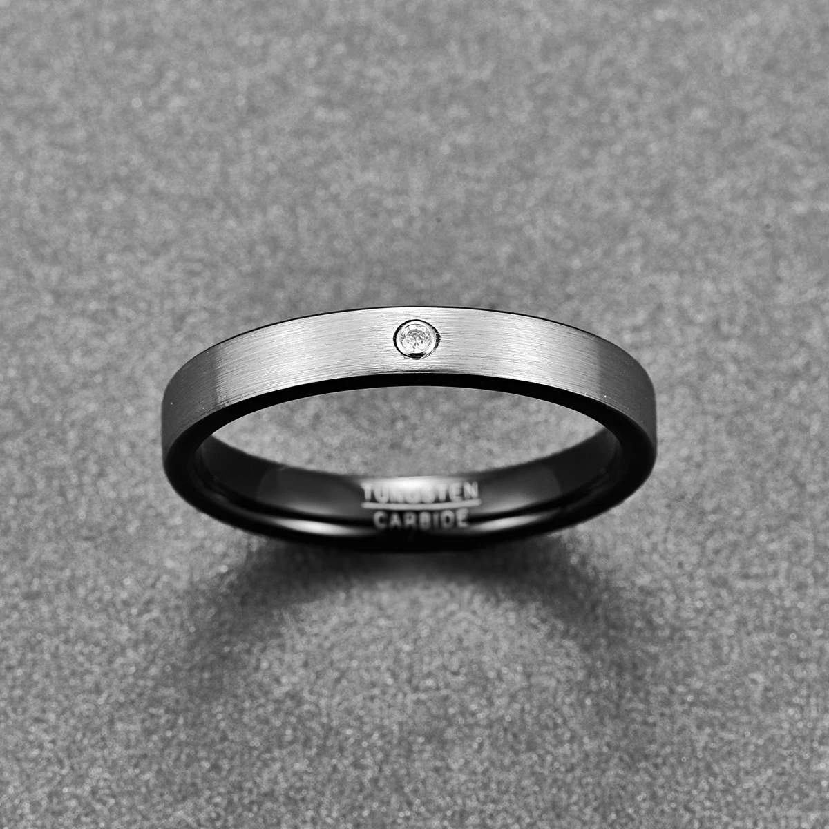 Nuncad 6mm 4mm Tungsten Carbide Rings for Men Women Brushed Finish Couple Wedding Band Sets Comfort Fit Size 7-14