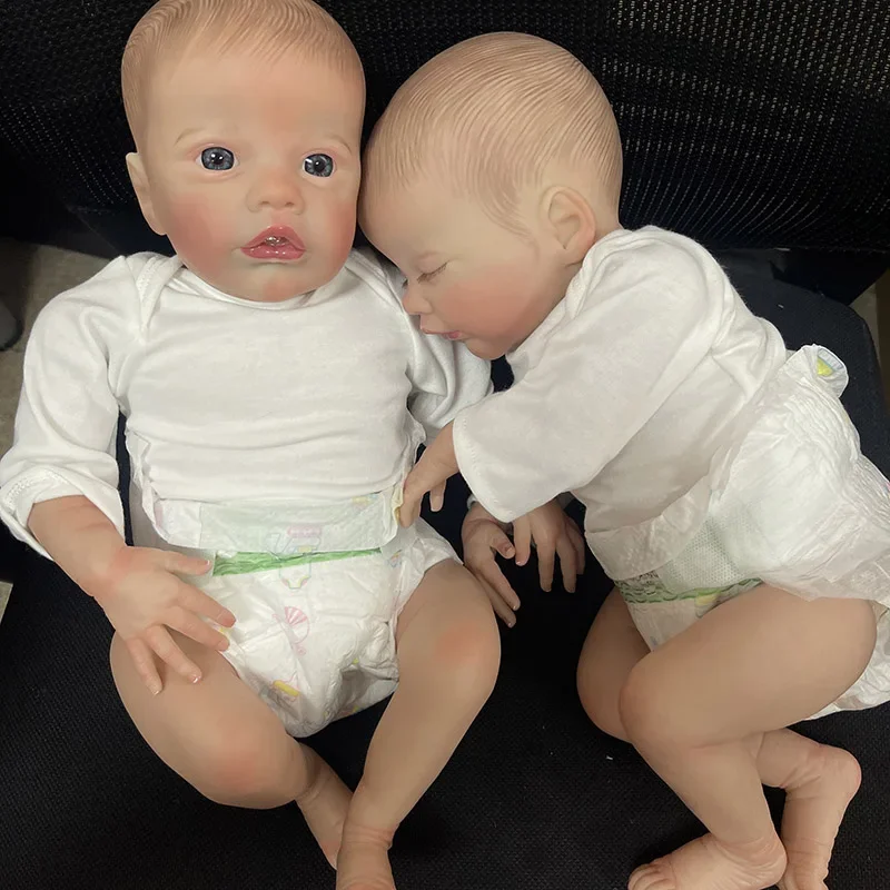 48cm 리본 인형 잠자는/깨어있는 프리미어스 신생아 크기 실물 같은 3D 피부와 보이는 정맥 무네카 리본