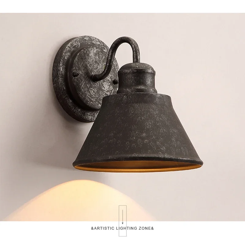 Luzes de parede vintage ao ar livre à prova dwaterproof água para loft jardim industrial país americano varanda pátio arandela decoração iluminação