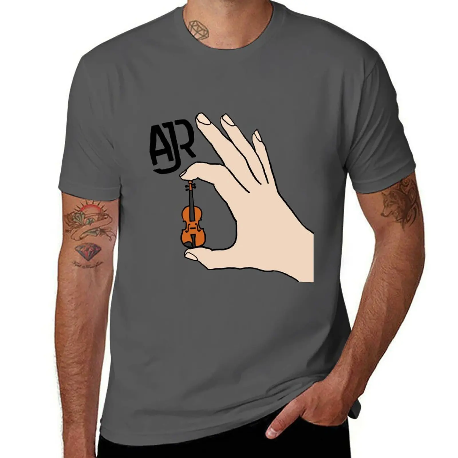 

AJR World's Smallest Violin T-Shirt man graphic t shirt man t shirt cotton high quality T-Shirt