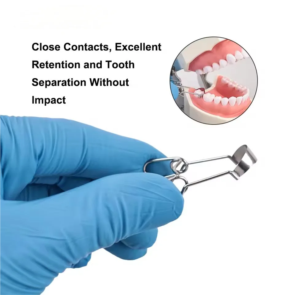 Dental Sectional Contoured Metall Matrizen Matrix mit Federclip Nr. 1.330 Band Harz Klemmung/Sepertierung Ring Zahnarzt Werkzeuge – Detail 3