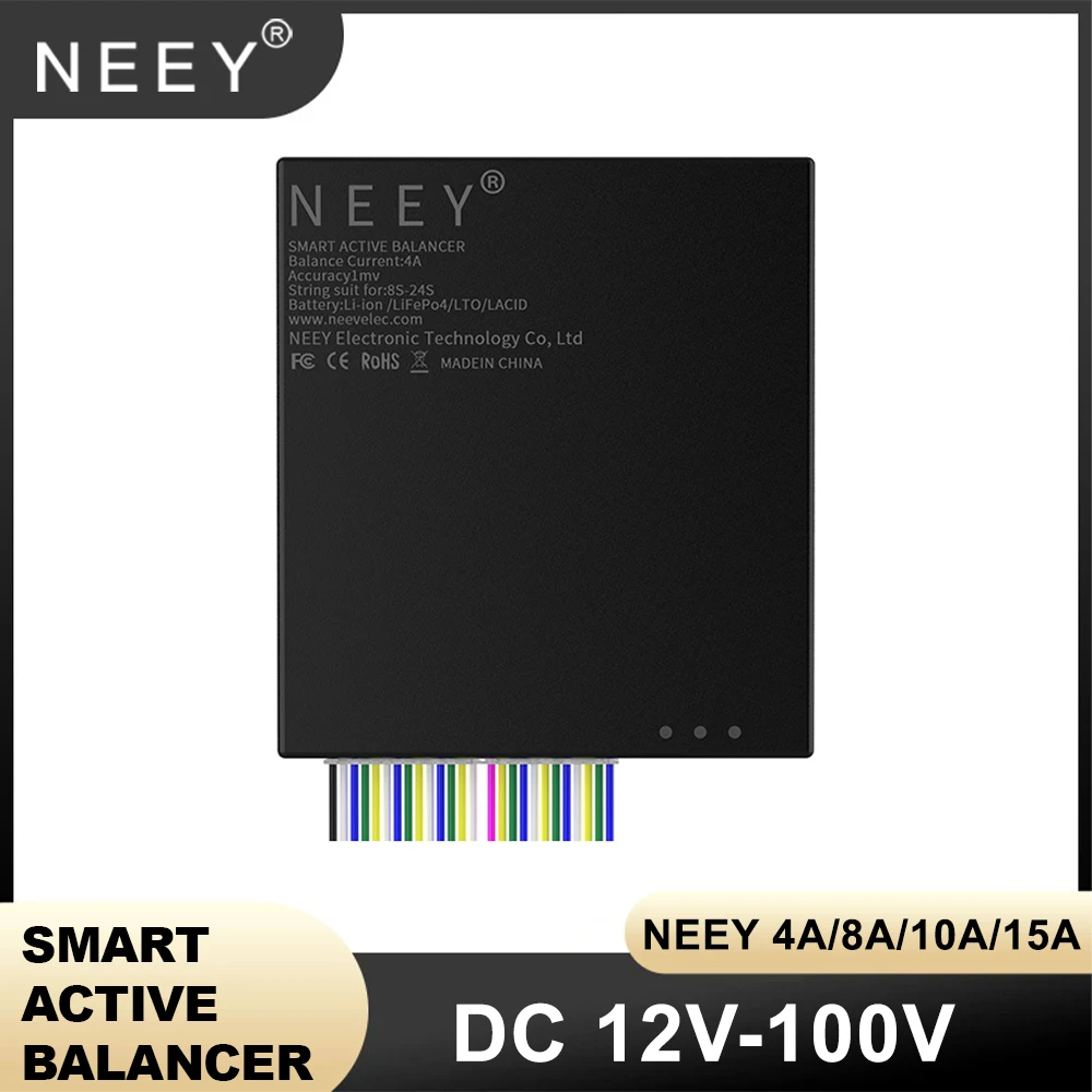 

NEEY 4TH 4A 8A 10A 15A BMS Smart Active Balancer 3S-24S Lifepo4 / Lipo/ LTO Battery Energy Equalization