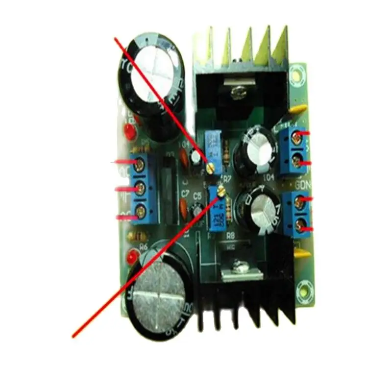 Fused LM317 + LM337 / Negative Dual   Adjustable Power Supply Board