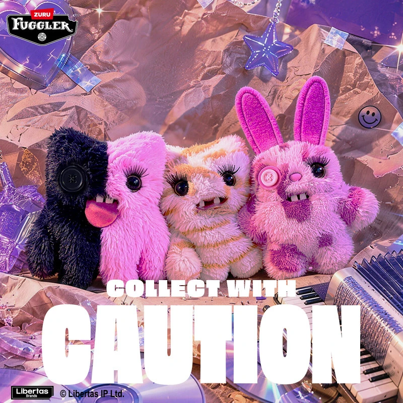 Original Fuggler Funny Ugly Teeth Monsters Plush Toys Blind Box Kawaii Fuggler Baddies Series Peluche Dolls Keychains Pendant view 2