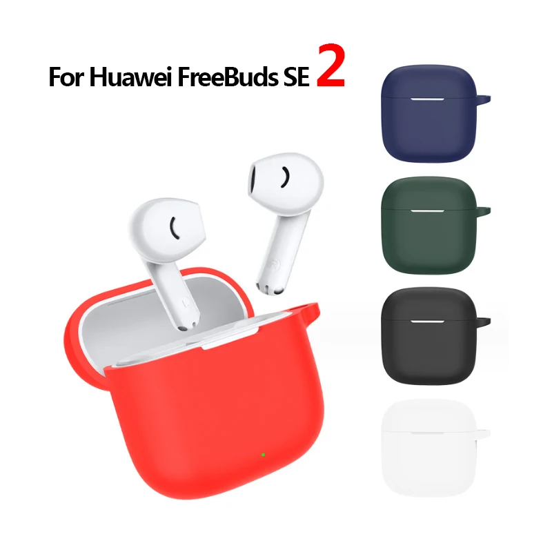 Silicone Case Cover For Huawei FreeBuds SE 2 Wireless Earphone Protective Sleeve Shell For Huawei FreeBuds SE 2 Case With Hook