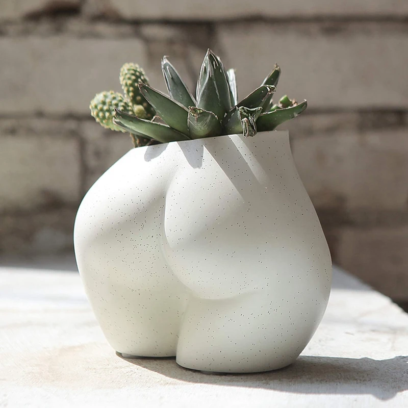 Mini Lower Body Pot Small Flower Planter Female Body Shaped Planter With Drainage Holes, Resin Plant Pot, Cute Christmas B