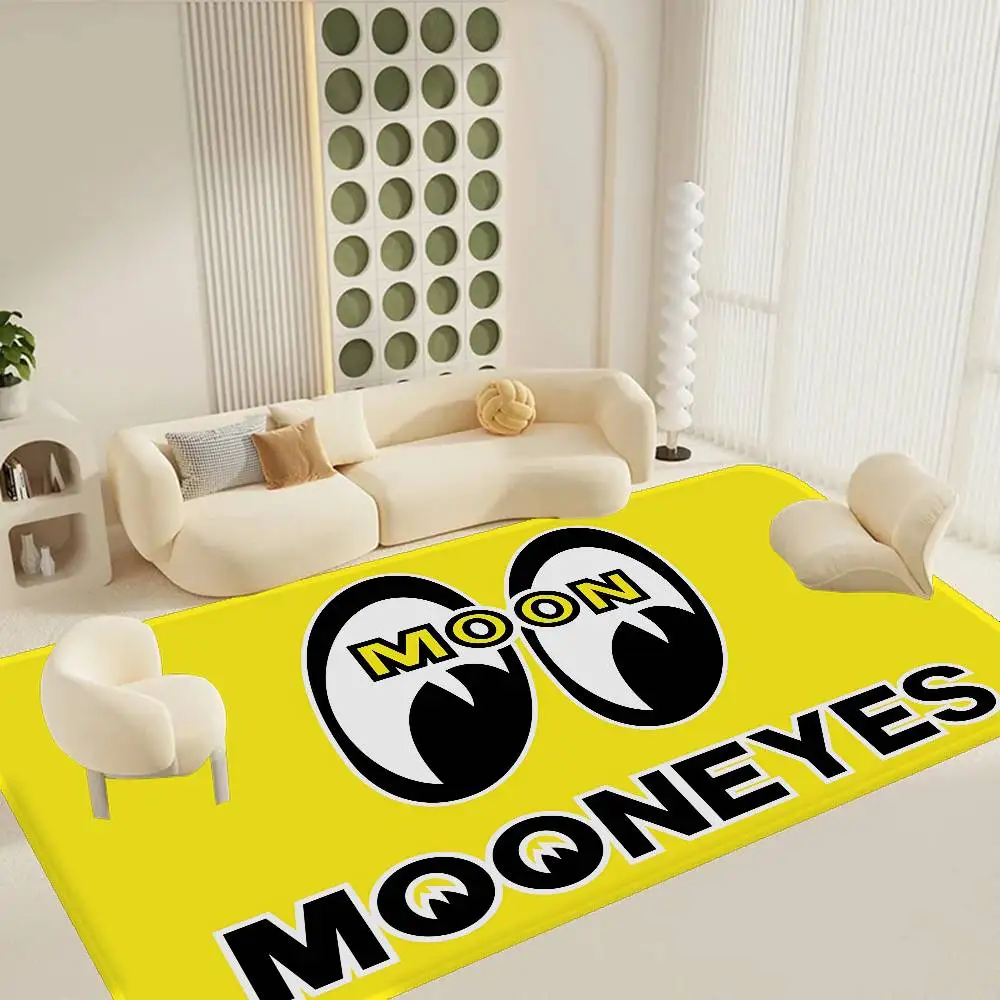 سجادة أرضية من Mooneyes بتصميم عتيق متعدد الاختيارات لغرفة المعيشة والمطبخ غير قابلة للانزلاق لديكور المنزل الحديث