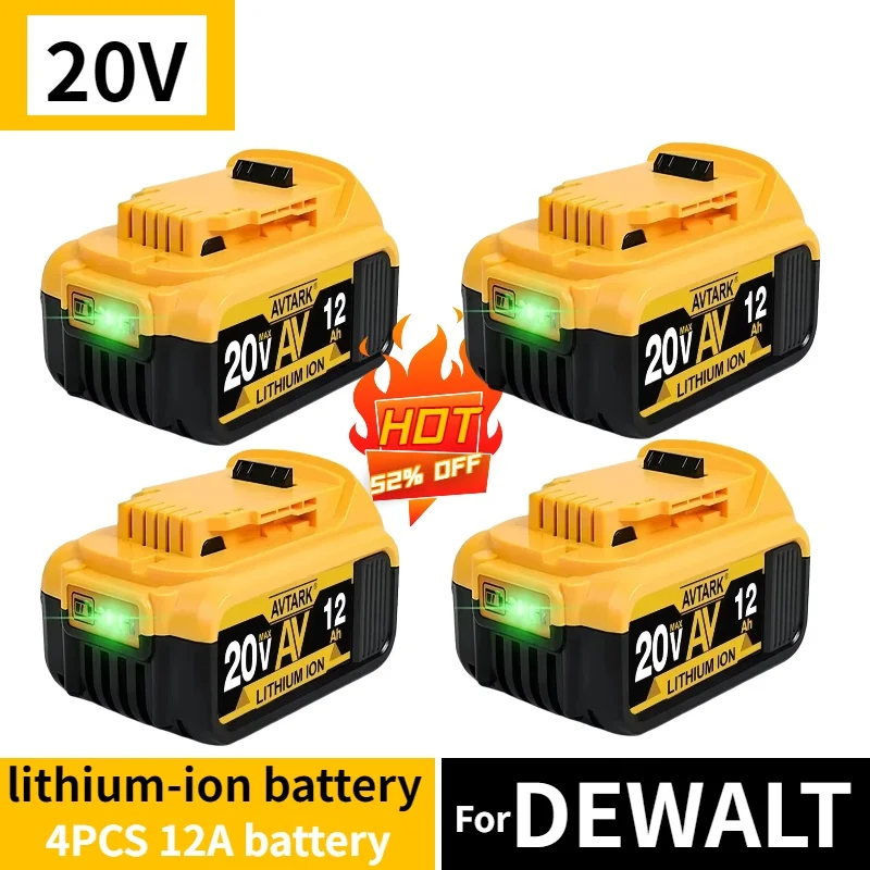 

For Dewalt 18V/20V power Tools rechargeable electric toolAccessories Lithium batteries ReplaceDCB200 DCB184 DCB205 DCB206