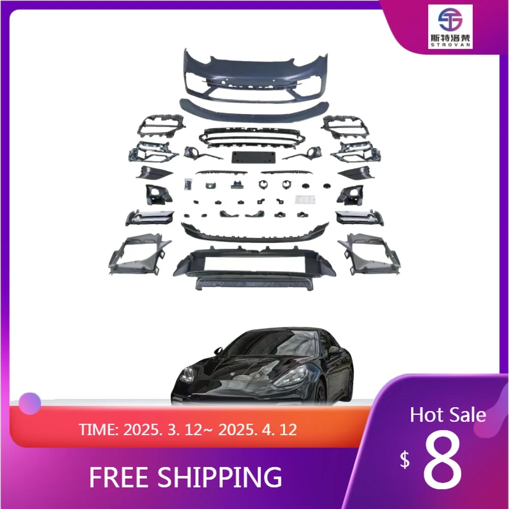 

High-quality goodsFor Suitable Porsches 10-16 Panameras 970, Old and New, 23 TURBO S Front Bumper Assemblies