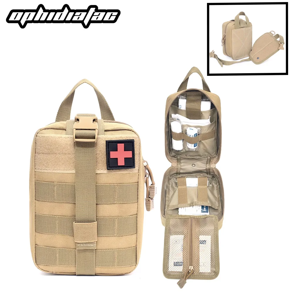 OPHIDIAN Hunting EDC Molle Pouch IFAK Waist Pack Bag Outdoor Sports Travel Fishing Camping Hiking Accessories Organizer EDC Tool