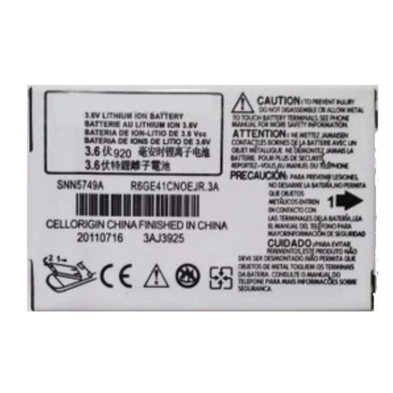 3.6V 920mAh SNN5749A SNN5786A Battery for Motorola C117 C118 C139 C113 C115 C116 C155 C157 Mobile Phone