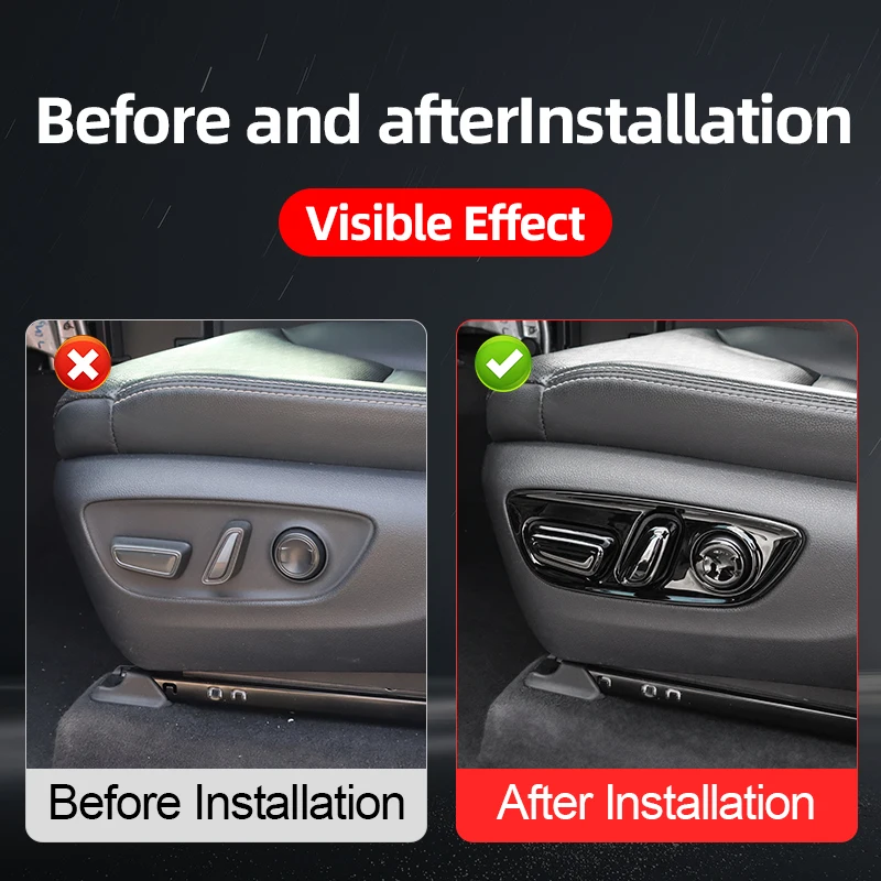 For Toyota Land Cruiser Prado 250 LC250 1958 First Edition 2024-2027 Seat Adjustment Switch Cover Trim Interior Accessories
