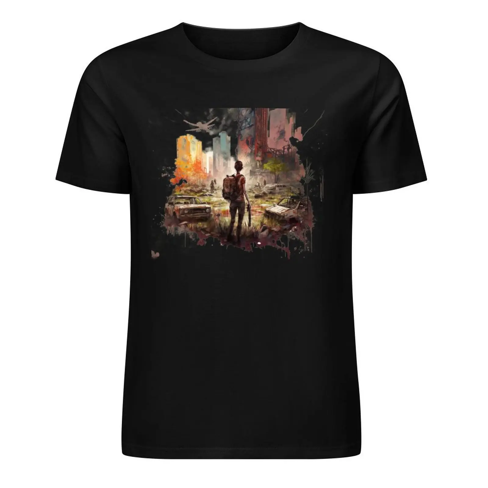 

Post Apocalyptic world - inspired by the last of us T-Shirt graphics graphic t shirts Aesthetic clothing mens designer t shirt