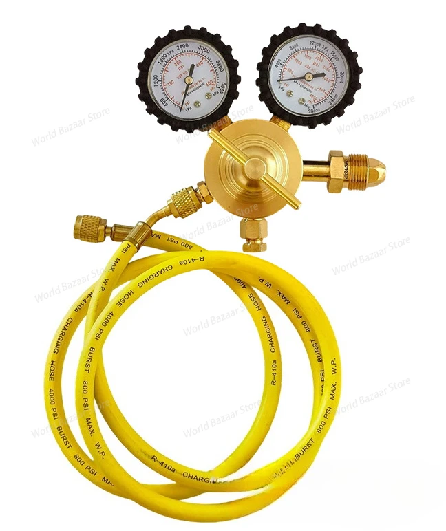 

Высококачественный полностью медный редуктор давления азота высокого давления M44, редукционный клапан давления азота для кондиционирования воздуха, азот