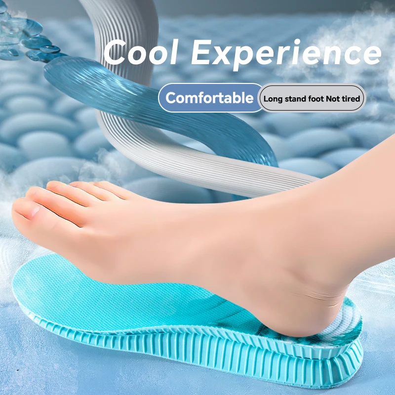 1 คู่พื้นรองเท้ากีฬาซุปเปอร์ซอฟท์ระบายอากาศได้ดีความยืดหยุ่นสูงการดูดซับแรงกระแทกรองเท้าวิ่งแผ่นรองพื้นรองเท้าพื้นรองเท้า