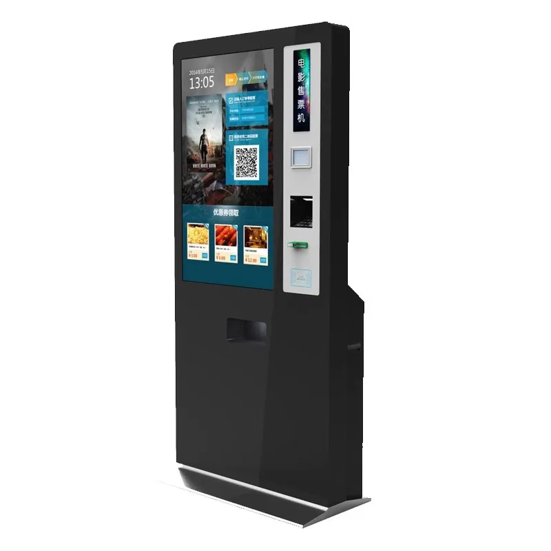 21.5 Inch Information Payment Barcode Scanner Floor-standing Touch Display Ordering Machine Checkout Self-service Terminal