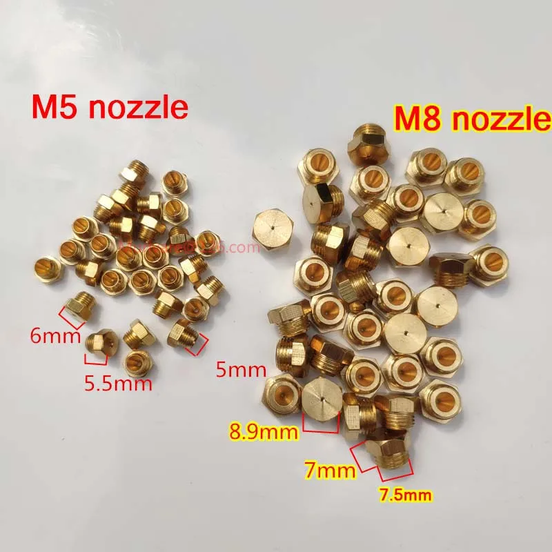 20pcs Pure Copper 1.5 Aperture M8 Nozzle For NG Gas Burner Water Heater