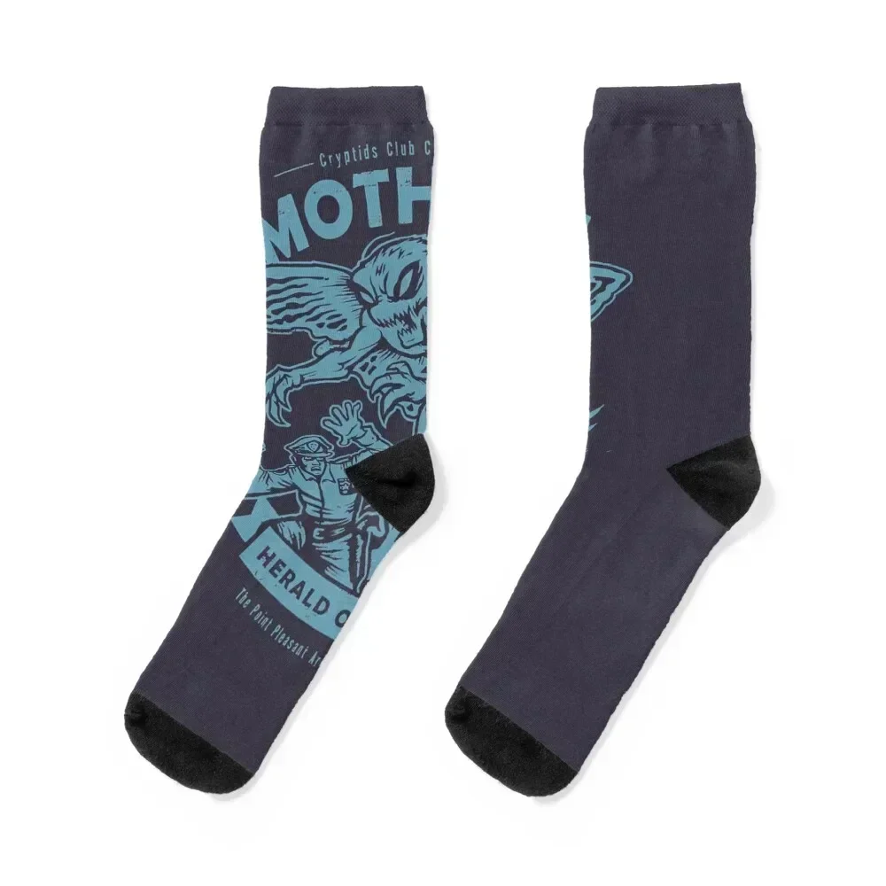 Mens Funny Mothman Cryptids Club Case File Gifts For Fan Socks Toe sports Children's Socks Woman Men's