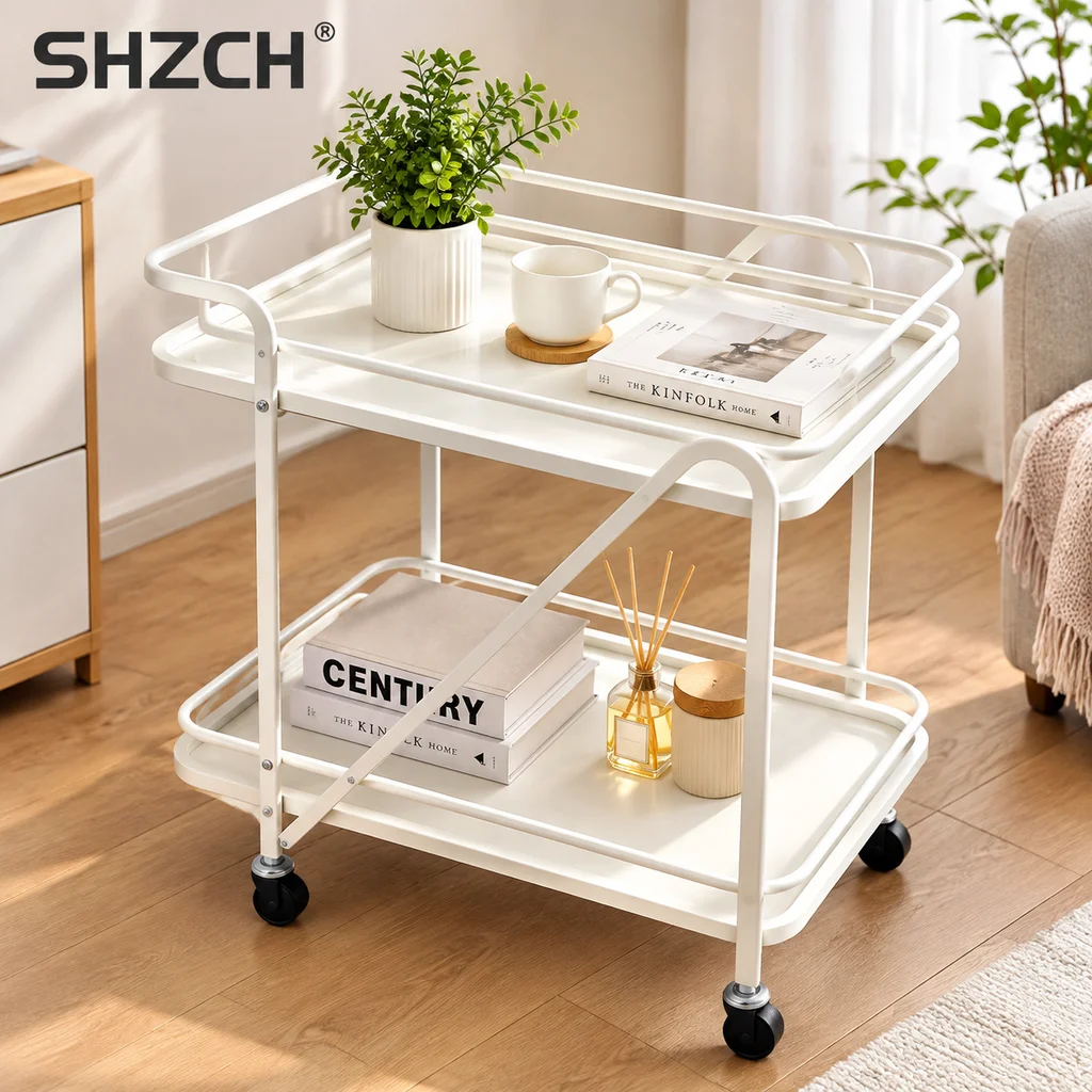 Multi-Function Serving Trolley, Rolling Cart for Restaurant, Hotel Beverage Cart, Portable Cake Delivery Trolley, Storage Organi