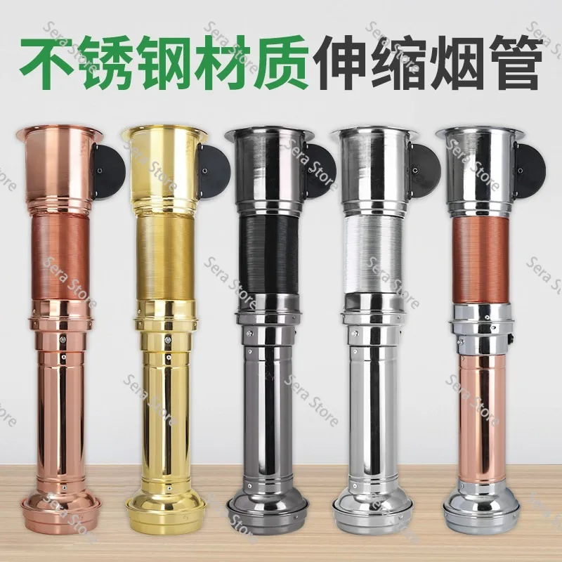 Upper Exhaust Flexible Duct with Fan Smoke Extraction Pipe for Barbecue Flexible Grill Venting System