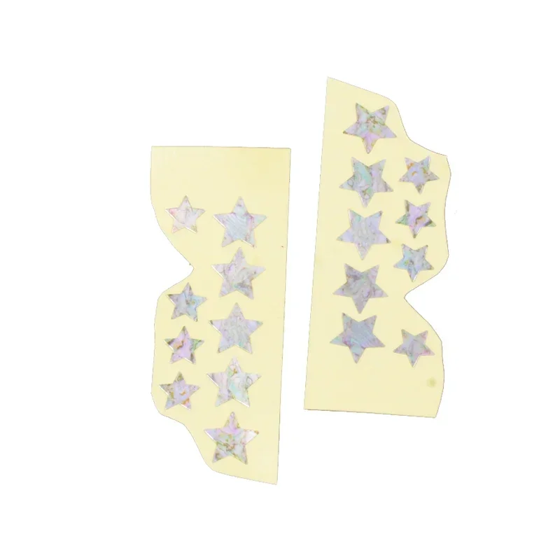 Ultra-thin 20pcs Star Shape Guitar Bass Ukulele Fret Sticker Fingerboard sticker on guitar neck