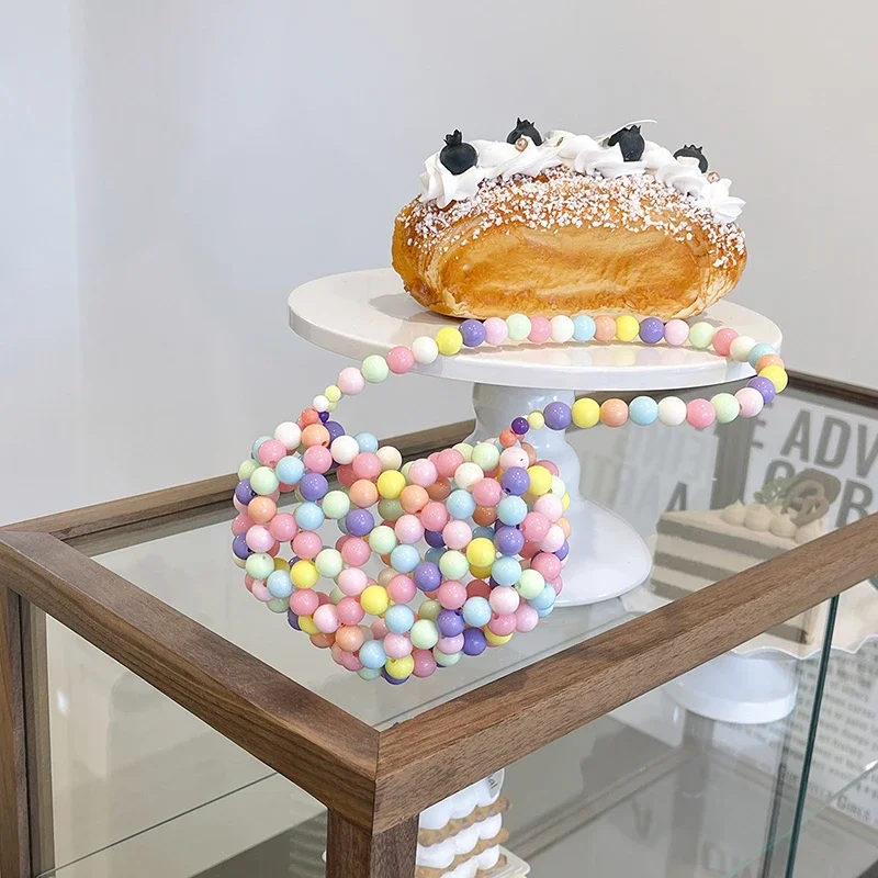 

Изысканные красочные сумки на плечо в форме сердца с бисером, супер крутые индивидуальные милые весенние сумки 2025 года, модные модные модные женские сумки