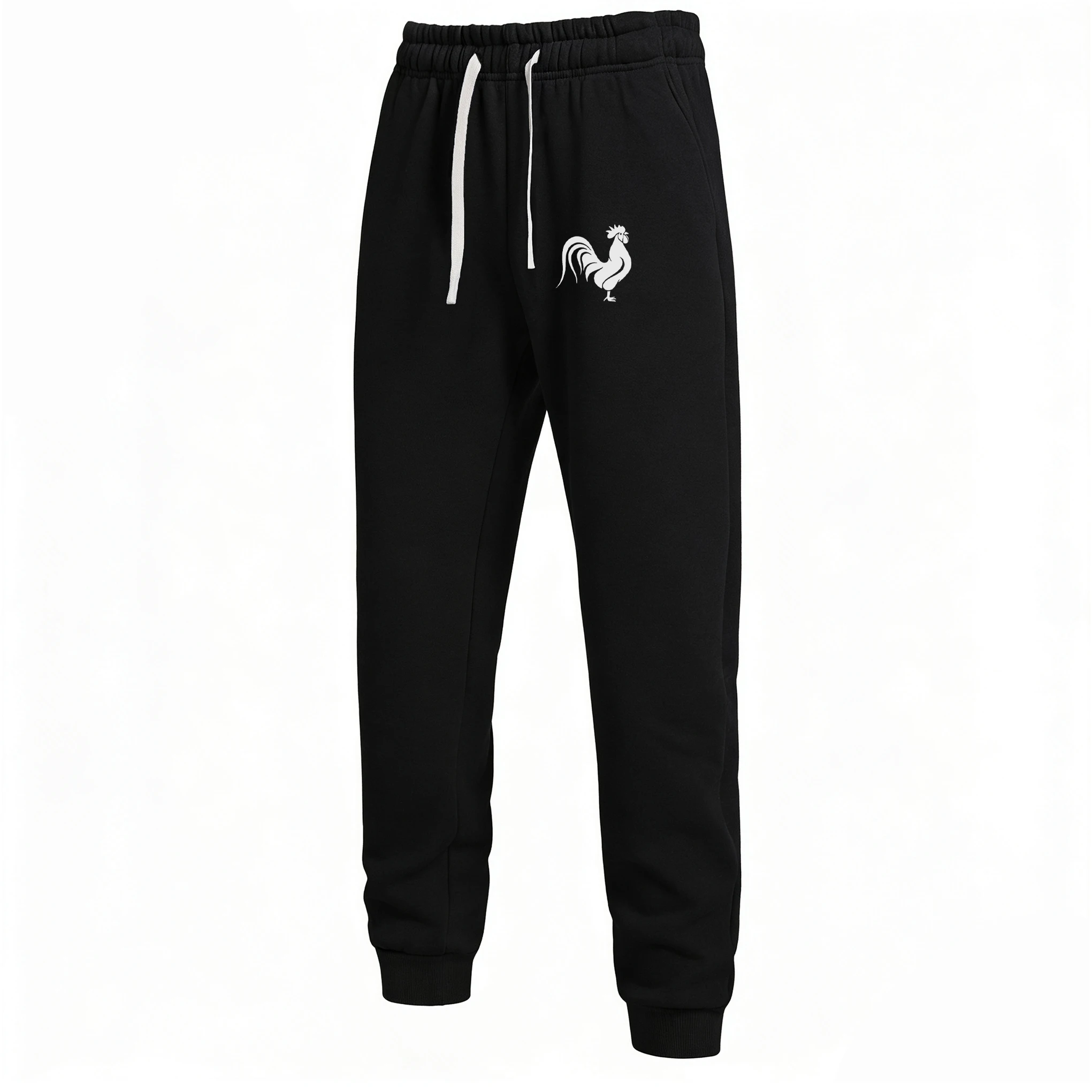 

Мужские повседневные брюки для весны и осени, модные повседневные брюки с принтом, которые можно стирать в машине.