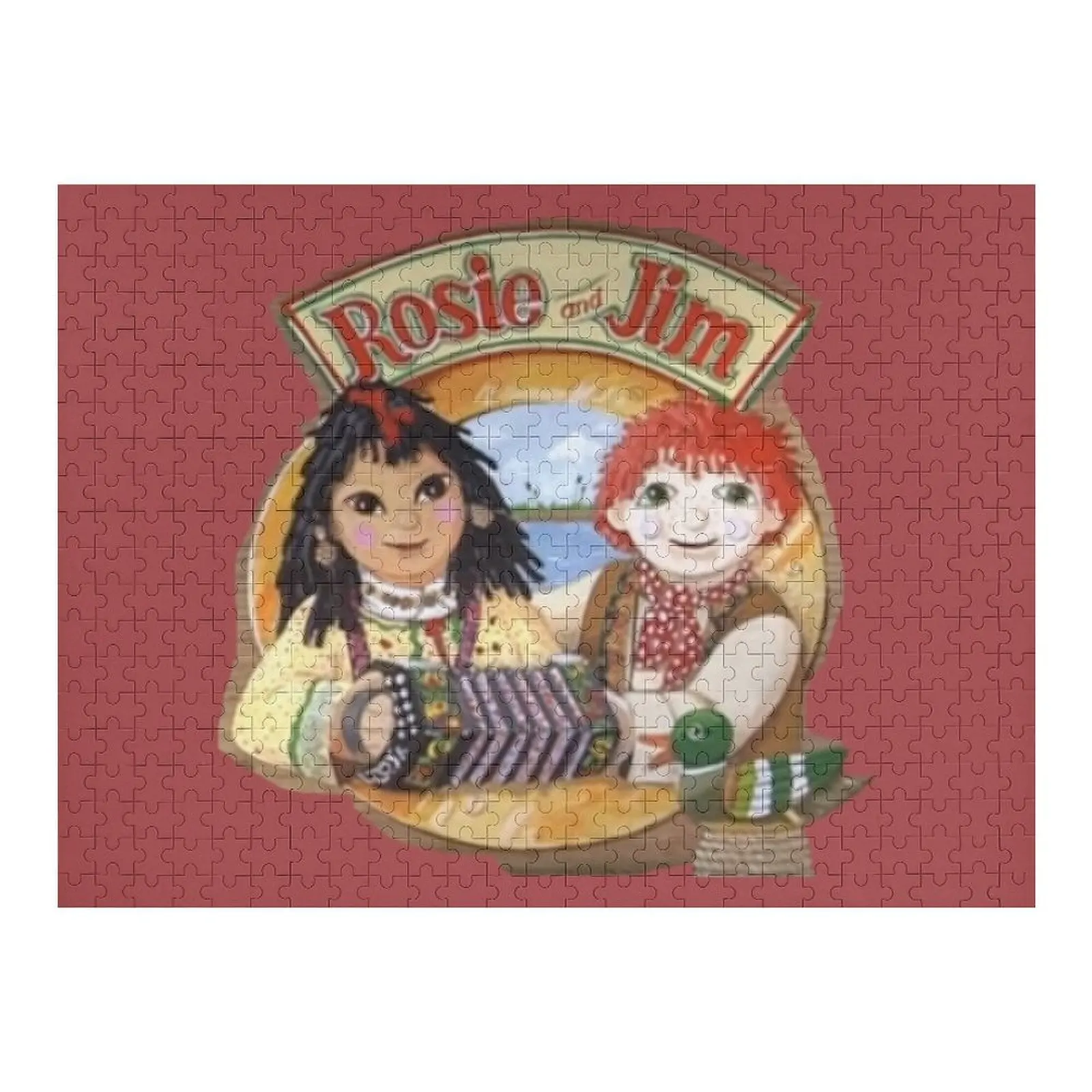 

Винтажный детский ТВ-пазл Rosie and Jim, персонализированный подарок для фотографий, фотопазл