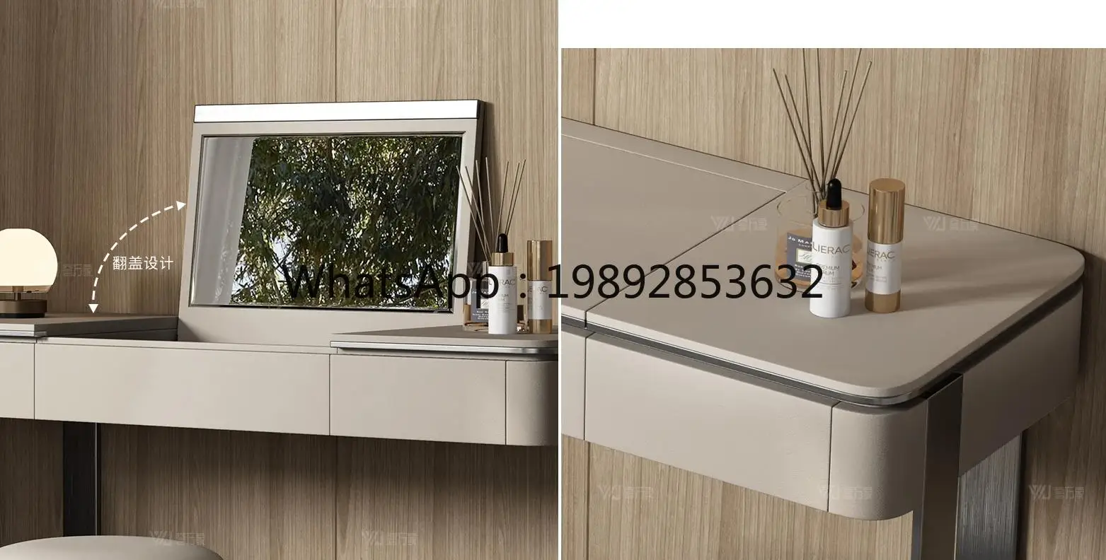 

ZK minimalist flip dresser bedroom modern minimalist light luxury stainless steel premium makeup table home accessories