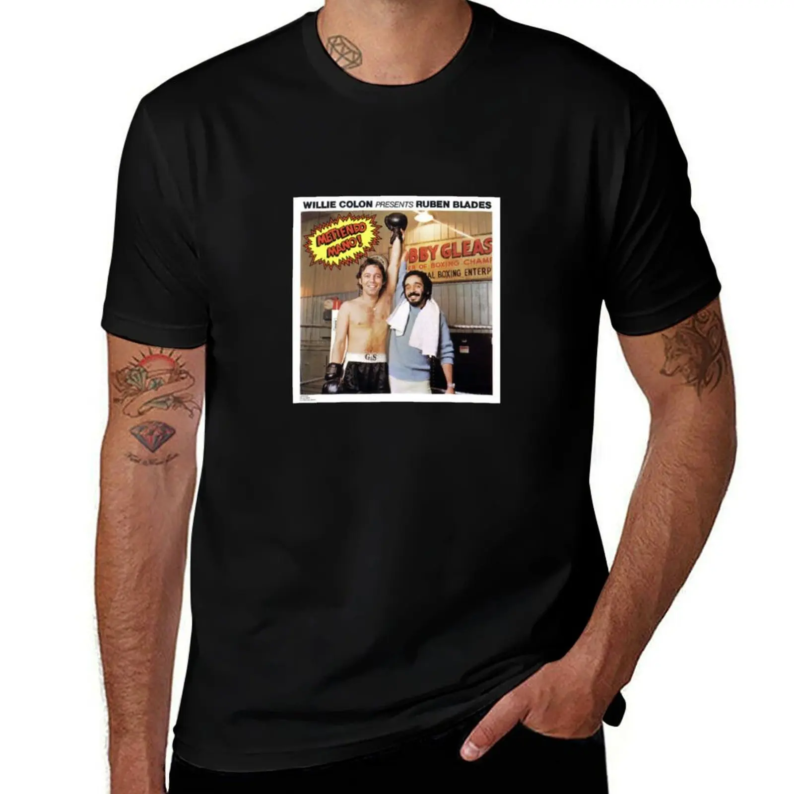 Willie Colon and Ruben Blades T-Shirt Plus Size Solid Color T-Shirt