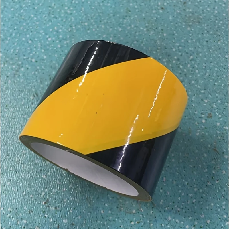 YITAPE Schwarz-Gelbes Warnband PVC Sicherheits-Vorsichtsband Wasserdicht für Innen- und Außenbereich 3cm 5cm 7cm * 18M 1 Rolle