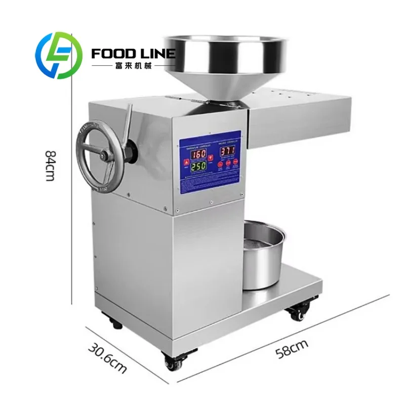 

Electric Mini Oil Presser Desktop Automatic Oil Press For Home Use Peanut Sunflower Fresh Oil Making Process