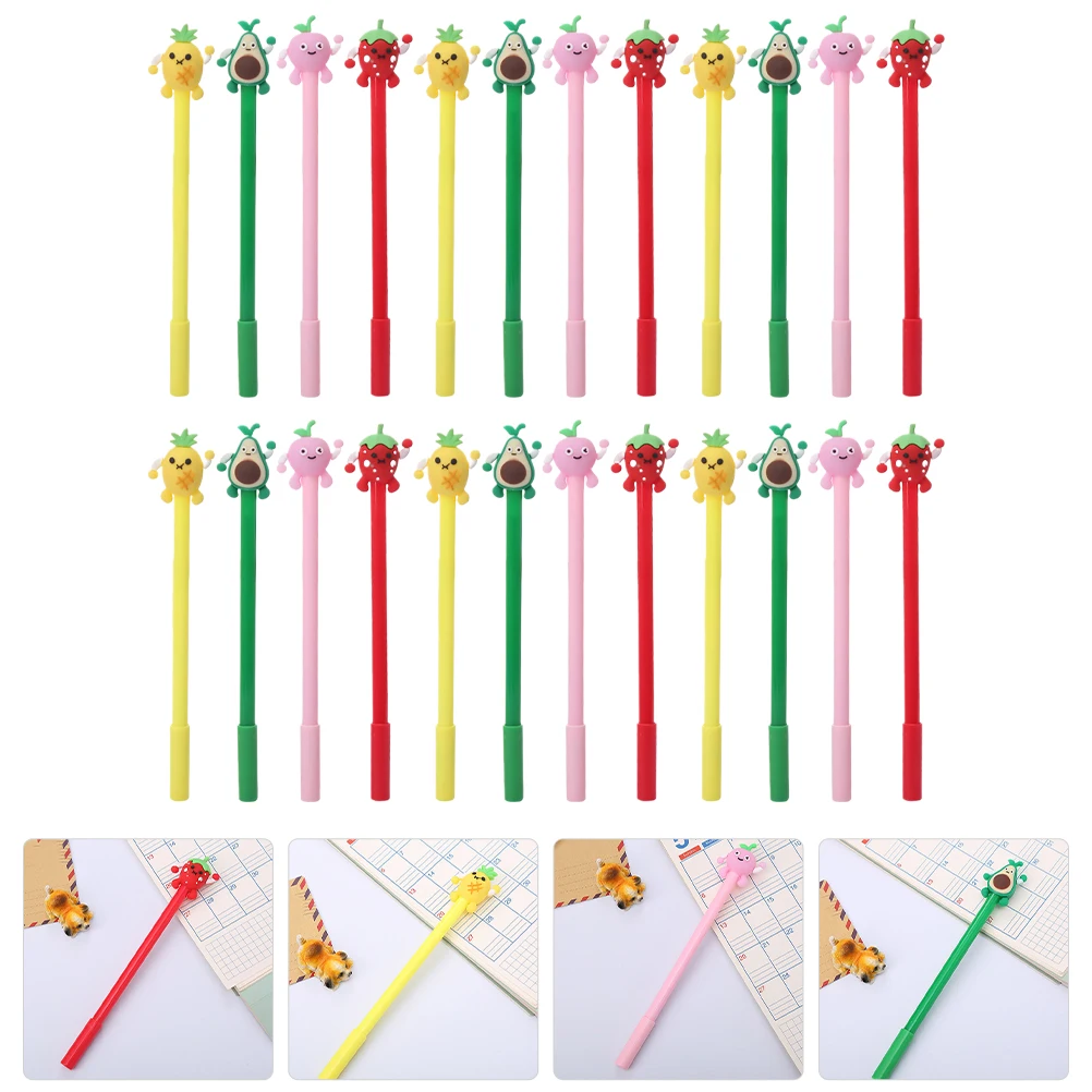 

24 Pcs Fruit Expression Pen Writing Supplies Note Taking Pens Multifunction for Students Bulk Plastic Creative