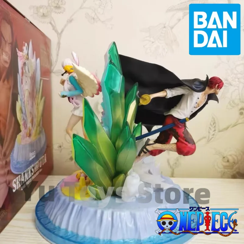 Bandai-figura de acción de One Piece Shanks Uta, figura de Figuarts Zero, figura coleccionable de Pvc, decoración de estatua, juguete para niños, regalo, 24cm