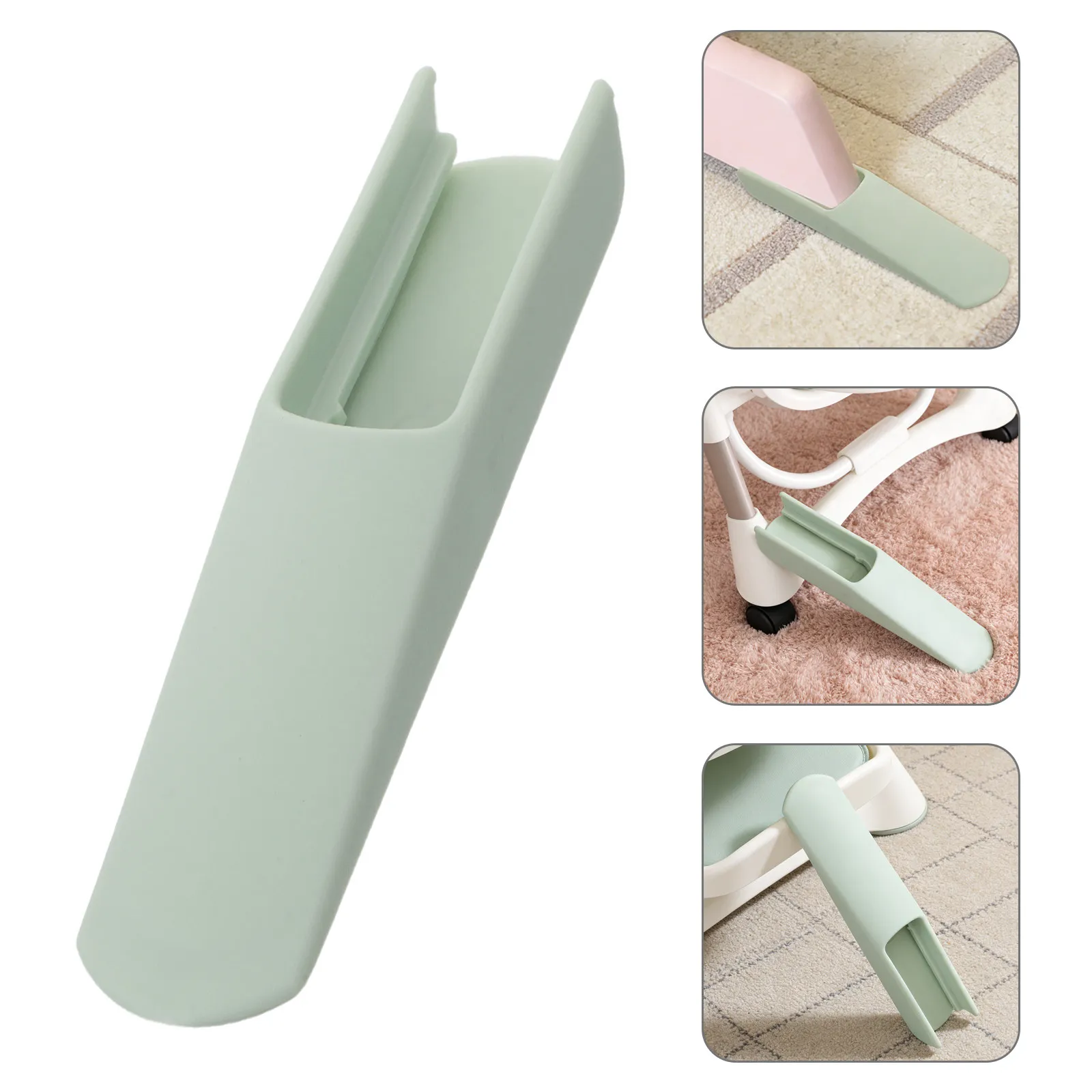 2Pcs Baby Dining Chair Leg Extenders Highchair Anti-Tip Pads Non-Slip Plastic Floor Protectors for Toddler High Chair Stability