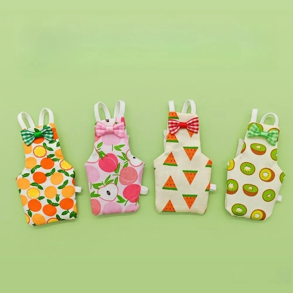 New Colorful Fruit Parrot Diaper Bowtie Washable Pet Bird Apron Keep Birds Clean Breathable Pet Bird Clothes Indoor Use