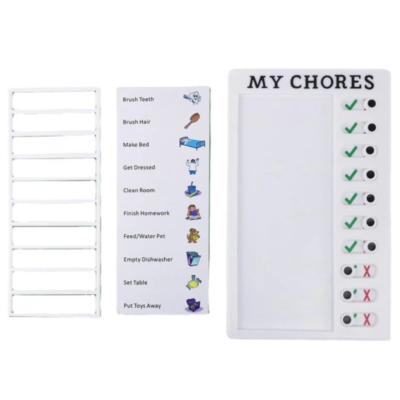 Children's Daily Task Planning Board Wall Hanging Memo Plastic Board Multi Purpose Student Task Boards Detachable
