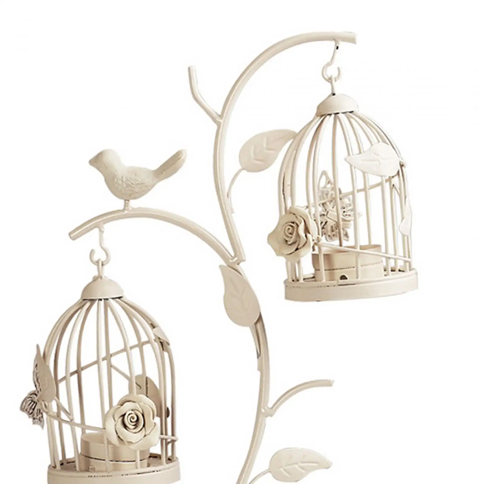 Birdcage Candle Holder Bird Cage Candle Stand Lantern Stand Candlestick Holder for Anniversary Living Room Party Decor