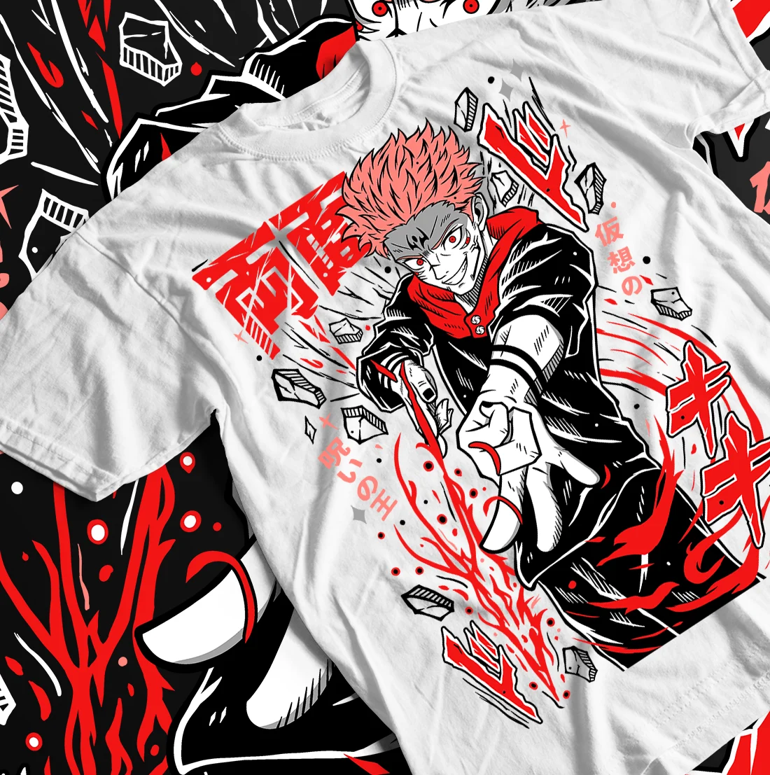 Jujutsu Kaisen Gojo Satoru T-Shirt Megumi Itadori Yuji Sukuna Shirt All Size