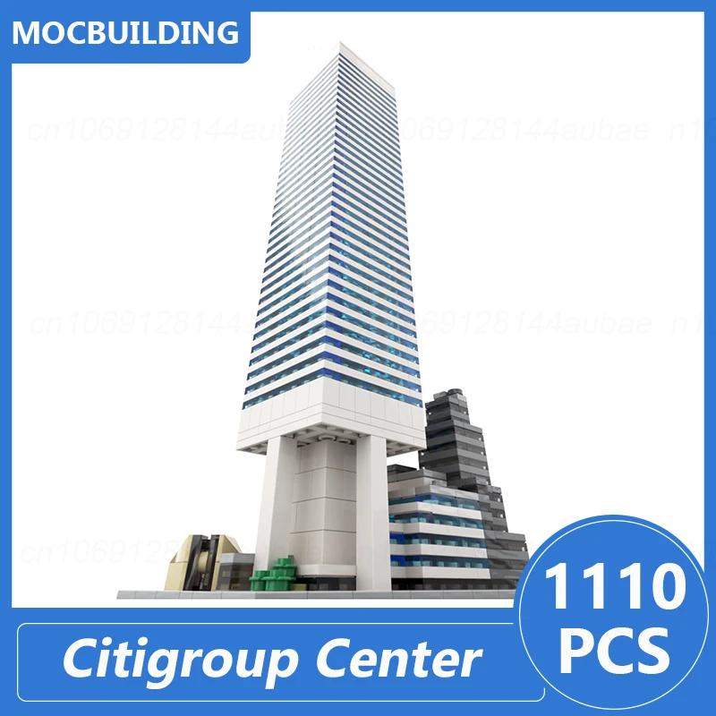 Citigroup Center 1:800 Schaalmodel Moc Bouwstenen Architectuur DIY Monteren Bakstenen Educatief Creatief Speelgoed Geschenken 1110PCS