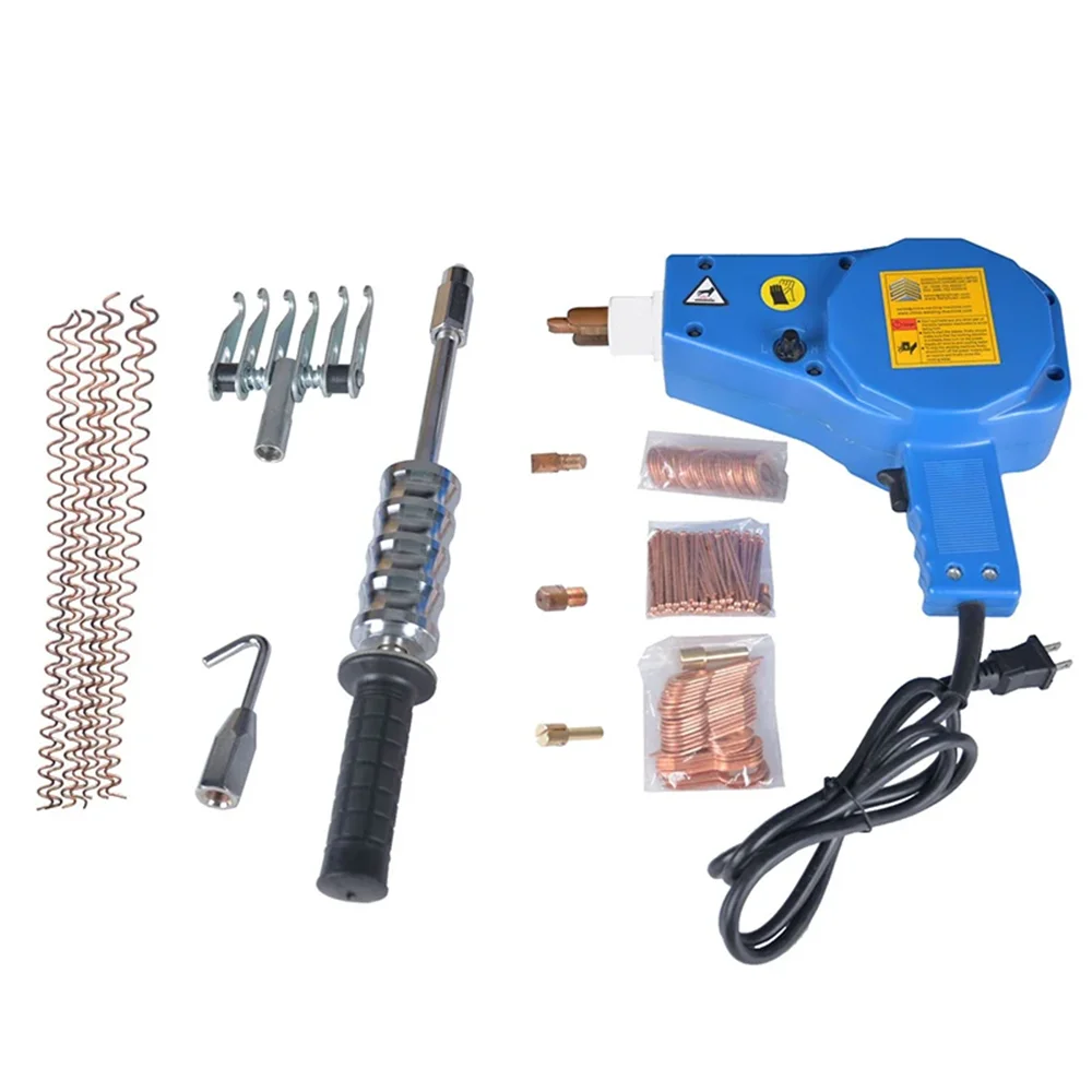 แบบพกพารถยนต์แผ่นโลหะเครื่องซ่อม 6 โหมดเชื่อมสตั๊ดเครื่องเชื่อม Dent ชุดซ่อมสําหรับรถบรรทุกรถจักรยานยนต์