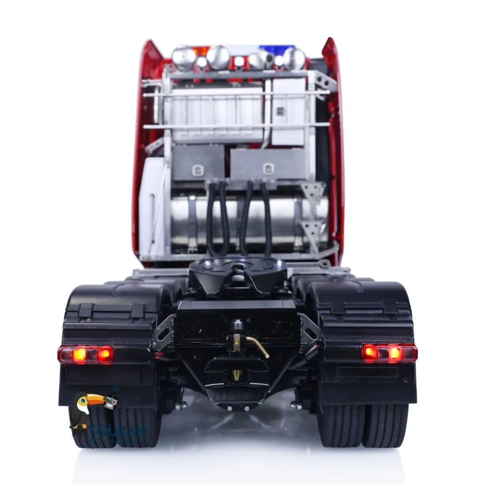 RTR LESU RC 1/14 トラクタートラック メタルシャーシ 8×8 DIYキャビンカーモデル ライト・サウンド・スモークユニット付き 組み立て済みおもちゃ ギフト THZH1509