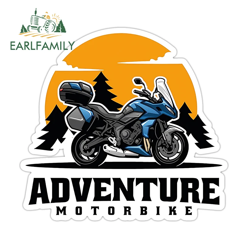 

Наклейки EARLFAMILY Adventure для велосипедов, комбинированный набор, индивидуальные автомобильные наклейки, практичные водонепроницаемые аксессуары для украшения автомобиля JDM