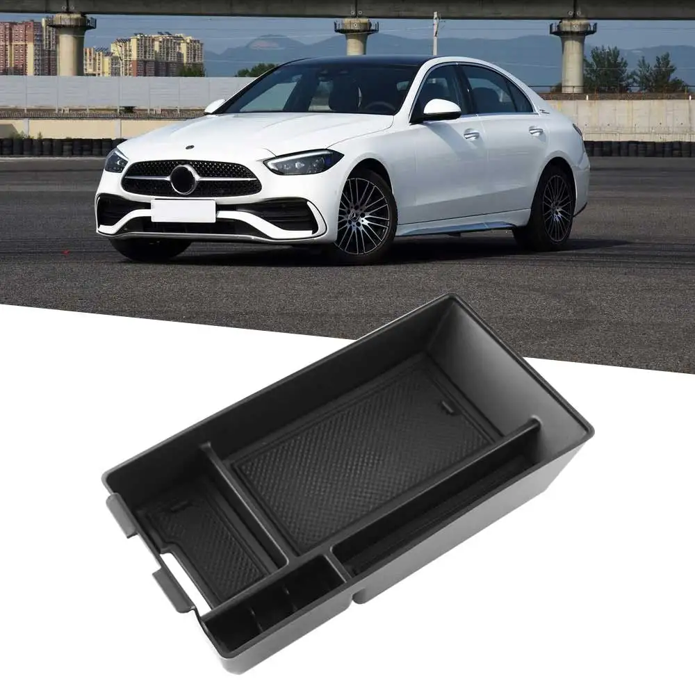 Image of Für Mercedes Benz C Klasse W206 2022 2023 2024 Aufbewahrung sbox Armlehnen ablage Mittel konsolen halter Container Organizer Zubehör